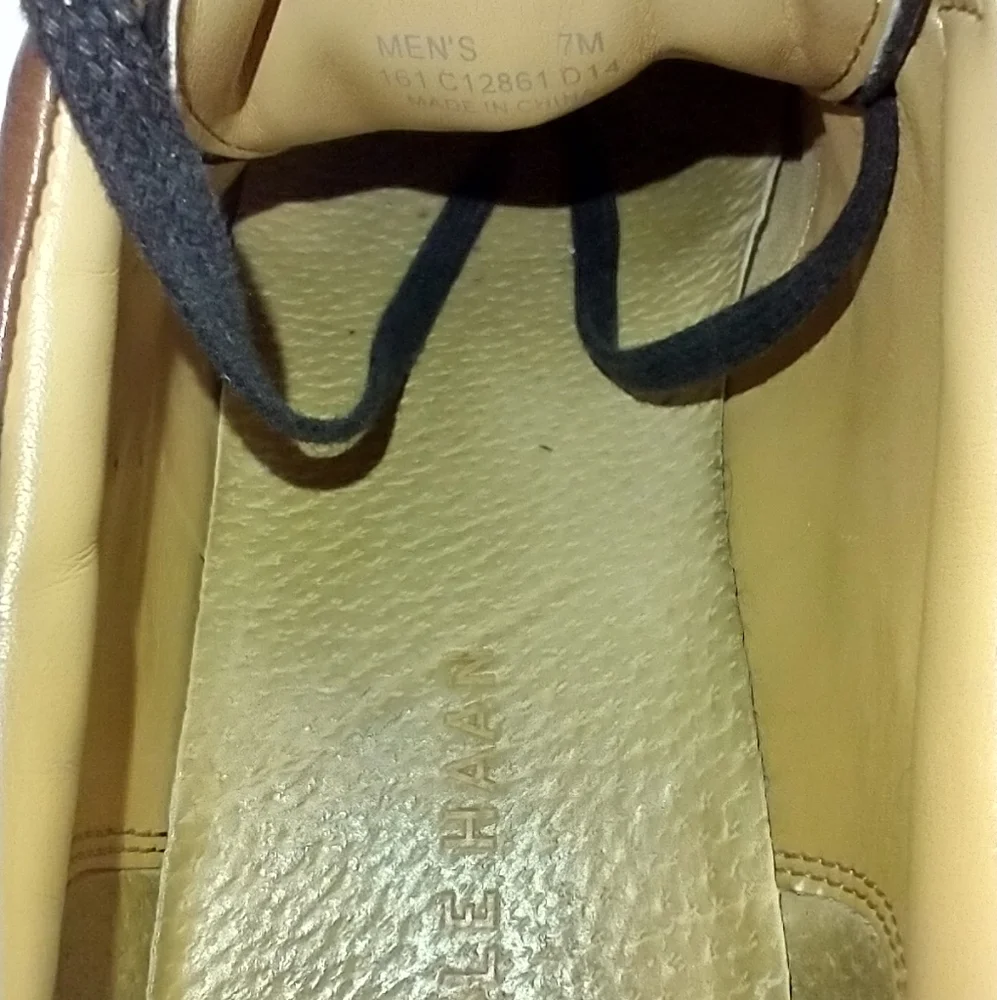 Cole Haan Brody Sport Black Oxford Leather Shoes Men's sz 7M. - Picture 9 of 10